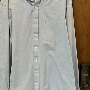 Men’s IZOD Button-Down Long-Sleeved Shirt - XXL - EUC
